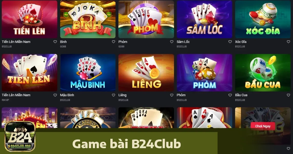 Các Tựa Game Nổi Bật Tại B24Club